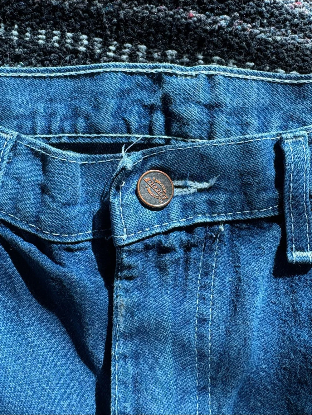 Dickies Men's Straight Jeans in Blue Denim